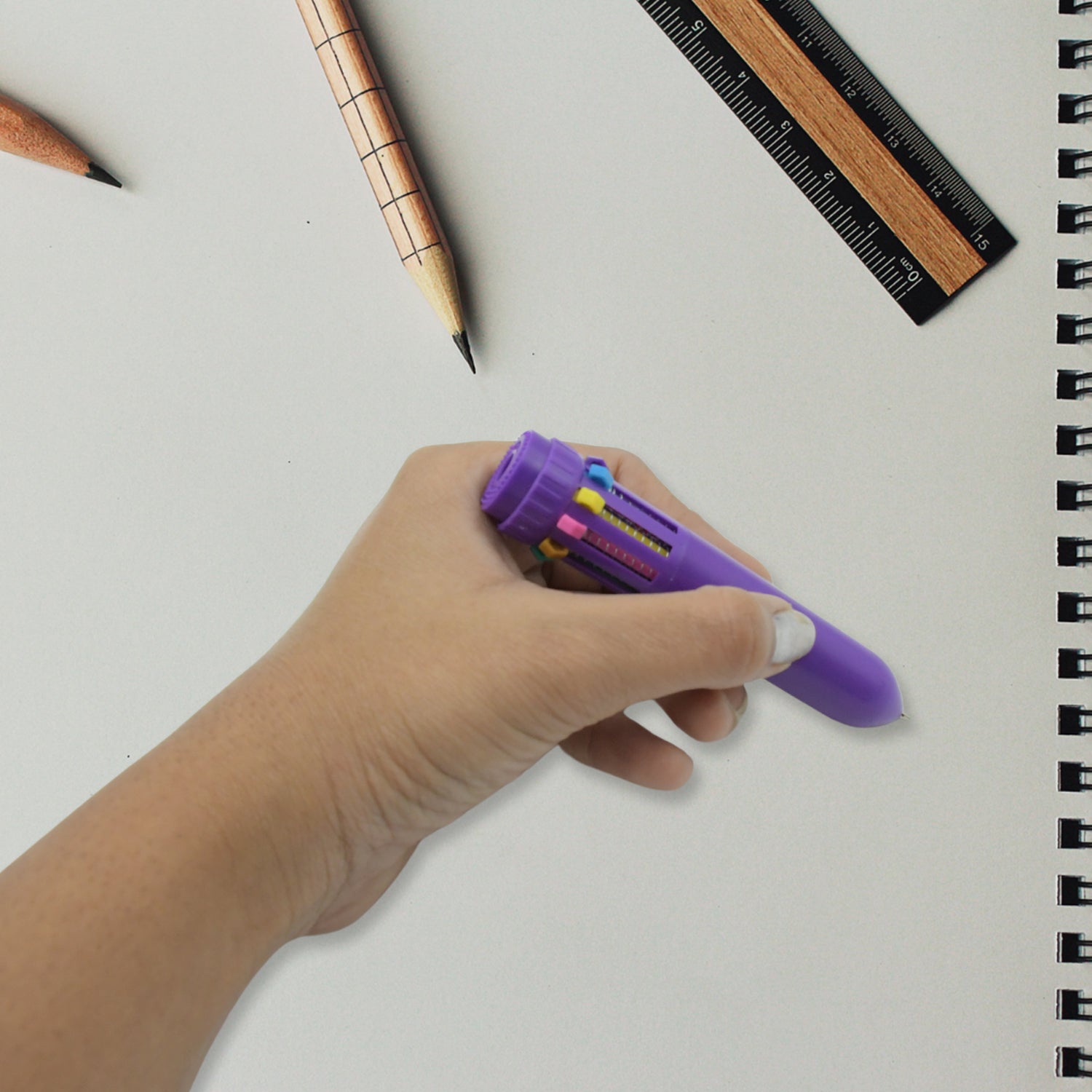 Kids 10-in-1 Color Pens Ballpoint Pen Set for Kids Cartoon Head Writing Pen for School Office Stationary Kit, Teddy Bear (1 Pc) Kids 10-in-1 Color Pens Ballpoint Pen Set for Kids Cartoon Head Writing Pen for School Office Stationary Kit, Teddy Bear (1 Pc)
